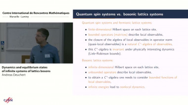 Dynamics and equilibrium states of infinite systems of lattics bosons