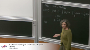 Variational models for grain boundaries in polycrystals - Lecture 1