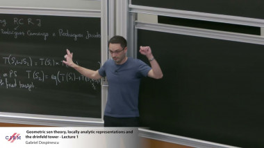 Geometric sen theory, locally analytic representations and the drinfeld tower - lecture 1