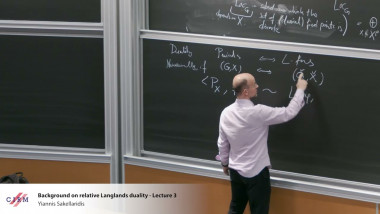 Background on relative Langlands duality - lecture 3