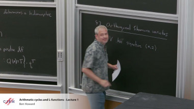 Arithmetic cycles and L-functions - Lecture 1