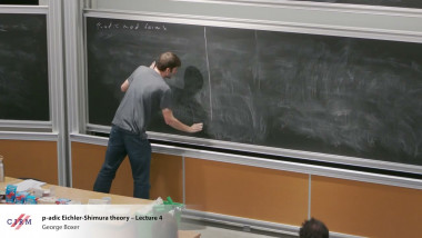 p-adic Eichler-Shimura theory - Lecture 4