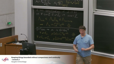 Keeping things bounded without compactness and continuity - Lecture 2