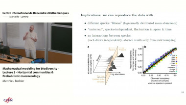 Mathematical modeling for biodiversity - Lecture 2 - horizontal communities & probabilistic macroecology