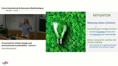 AI research for climate change and environmental sustainability - Lecture 1