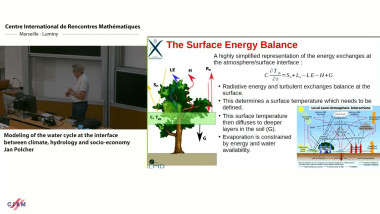 Modeling of the water cycle at the interface between climate, hydrology, and socio-economy
