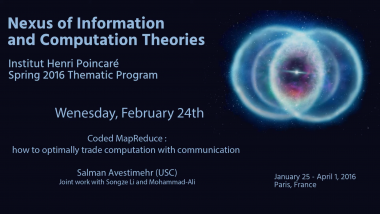 Coded MapReduce : how to optimally trade computation with communication
