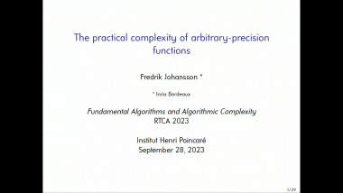 The practical complexity of arbitrary-precision functions