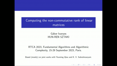 Computing the non-commutative rank of linear matrices