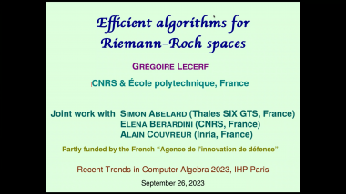 Efficient algorithms for Riemann-Roch spaces