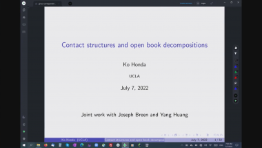Contact structures and open book decompositions