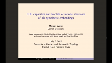 ECH capacities and fractals of infinite staircases of 4D symplectic embeddings