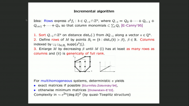 Polynomial system solving: Properties and algorithms - Part 1 | Vidéo ...
