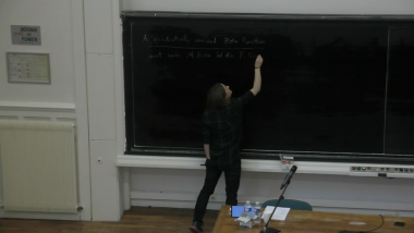 A quadratically enriched zeta function