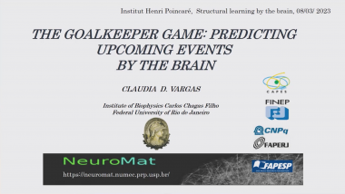 The goalkeeper game: predicting upcoming events by the brain