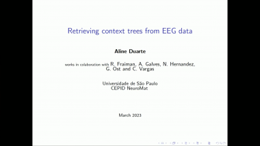 Retrieving context trees from EEG data
