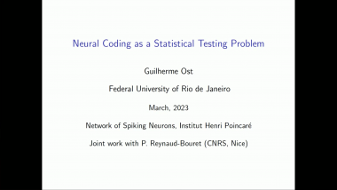 Neural Coding as a Statistical Testing Problem