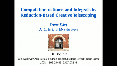 Computation of sums and integrals by reduction-based creative telescoping