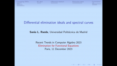 Differential elimination ideals and spectral curves - Part 2
