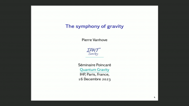 La symphonie de la gravité