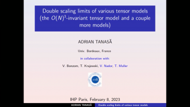 Double scaling limits of various tensor models (the O(N)^3-invariant tensor model and a couple more)