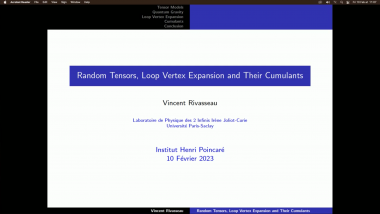 Random tensors, loop vertex expansion and their cumulants