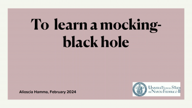To learn a mocking-black hole