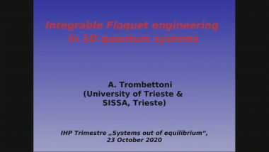 Floquet Hamiltonian for a Periodically Tilted 1D Gas
