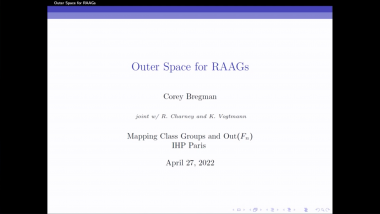Outer space for RAAGs