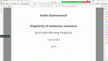 Singularity of stationary measures