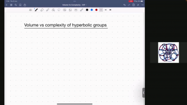 Volume vs. complexity of hyperbolic groups