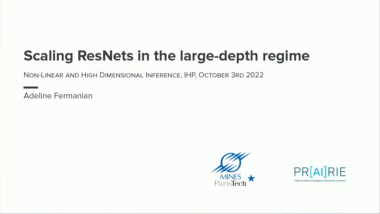 Scaling ResNets in the Large-depth Regime