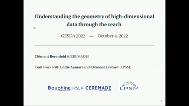 Understanding the geometry of high-dimensional data through the reach