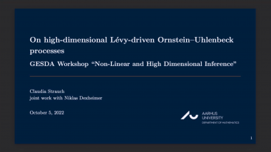 On high-dimensional Lévy-driven Ornstein-Uhlenbeck processes