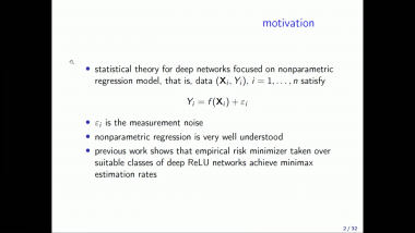 A statistical analysis of an image classification problem