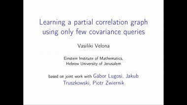 Learning a partial correlation graph using only a few covariance queries