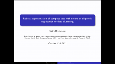 Approximating data with a union of ellipsoids and clustering