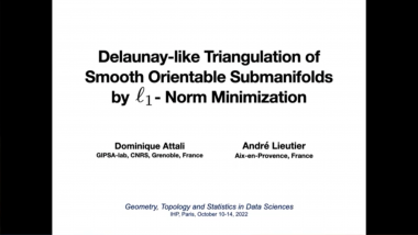 Reconstructing manifolds by weighted L1-norm minimization