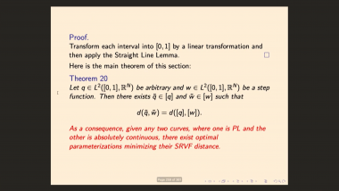 Geometry of Shape Spaces of Curves and Surfaces - Part 11