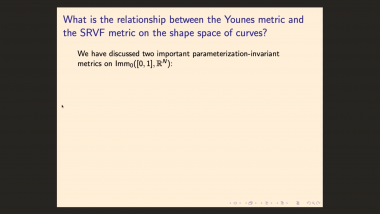 Geometry of Shape Spaces of Curves and Surfaces - Part 13