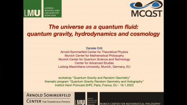 The universe as a quantum fluid: quantum gravity, hydrodynamics and cosmology