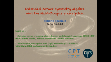 Extended corner symmetry algebra and the Wald-Zoupas prescription