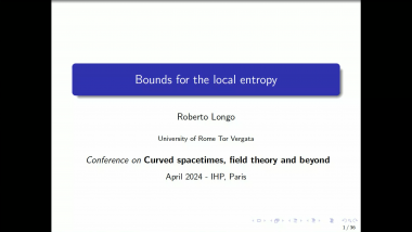 Bounds for the local entropy