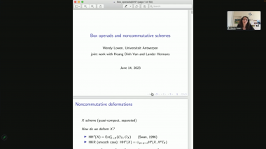 Box operads and noncommutative schemes