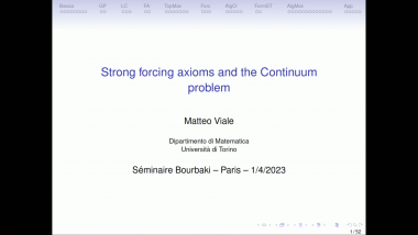 [1207] Strong forcing axioms and the continuum problem