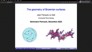 Géométrie des surfaces browniennes