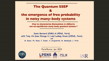 The Quantum SSEP & the emergence of free probability in noisy many-body systems