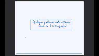 Des problèmes de maths qui viennent de l'océanographie
