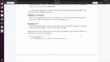 Cours 2MA211.4 (Intégrale de Lebesgue)