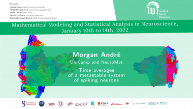 Time averages of a metastable system of spiking neurons